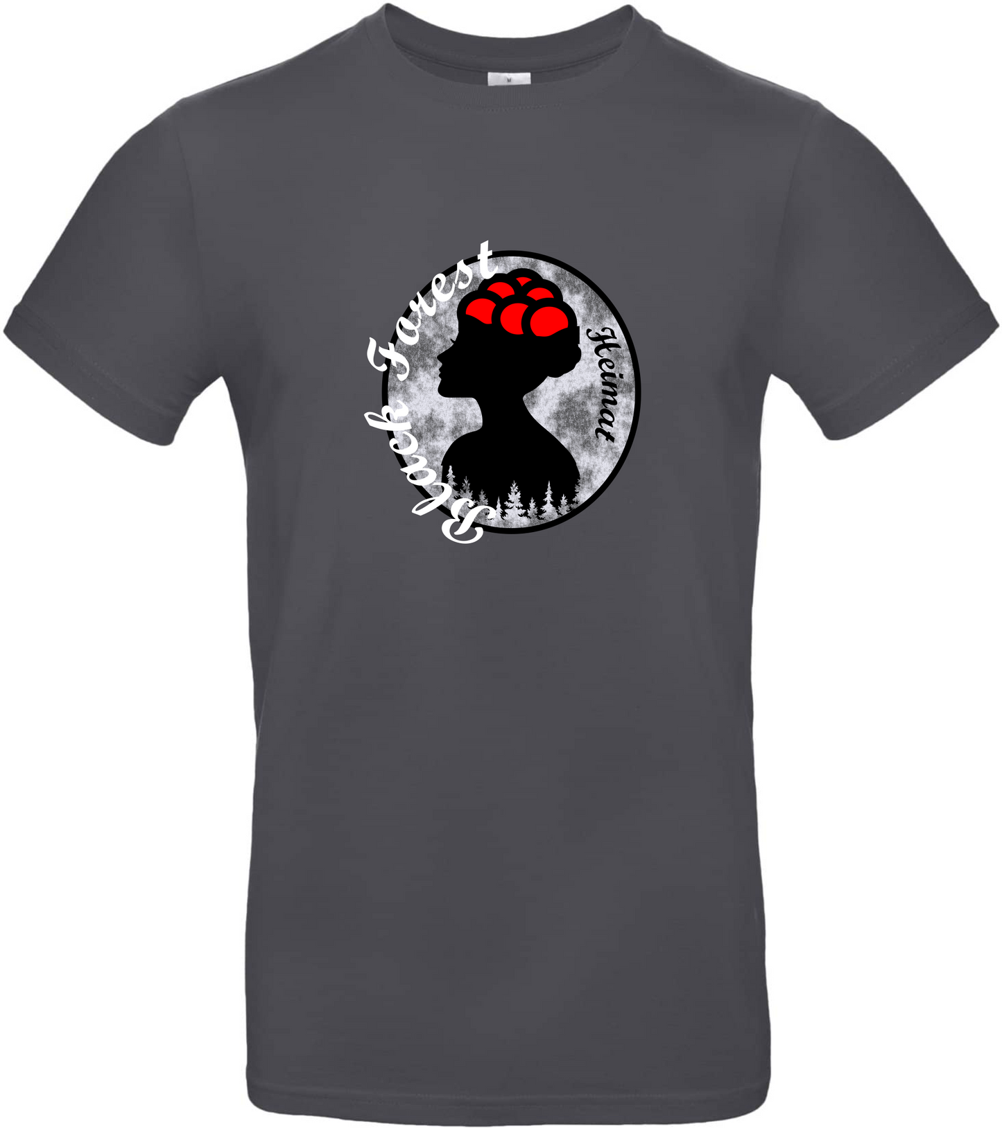 "Black Forest - Heimat " Herren T-Shirt in B&C Qualität, versch. Farben und Designs