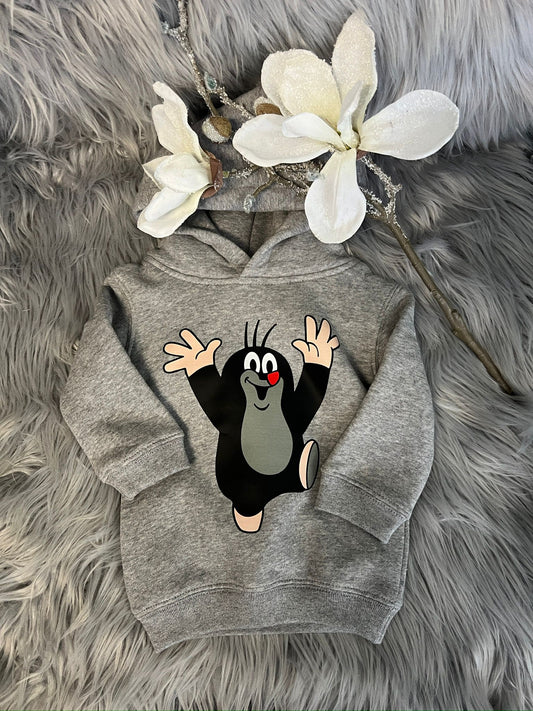 Kinder Hoodie "Maulwurf", Babybugz in versch. Farben, inkl. Personalisierung