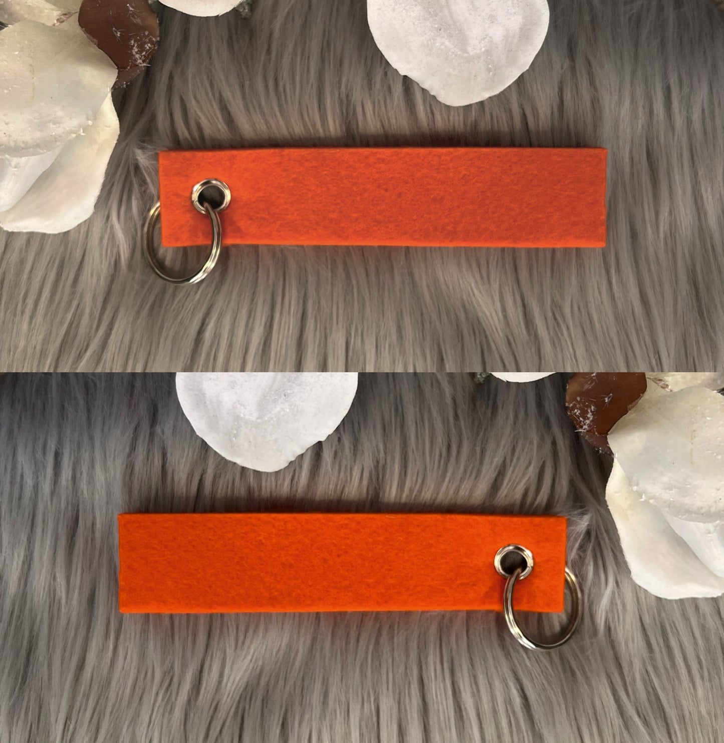 Personalisierter Filzanhänger in versch. Farben, 14cm x 3cm / beidseitig bedruckbar