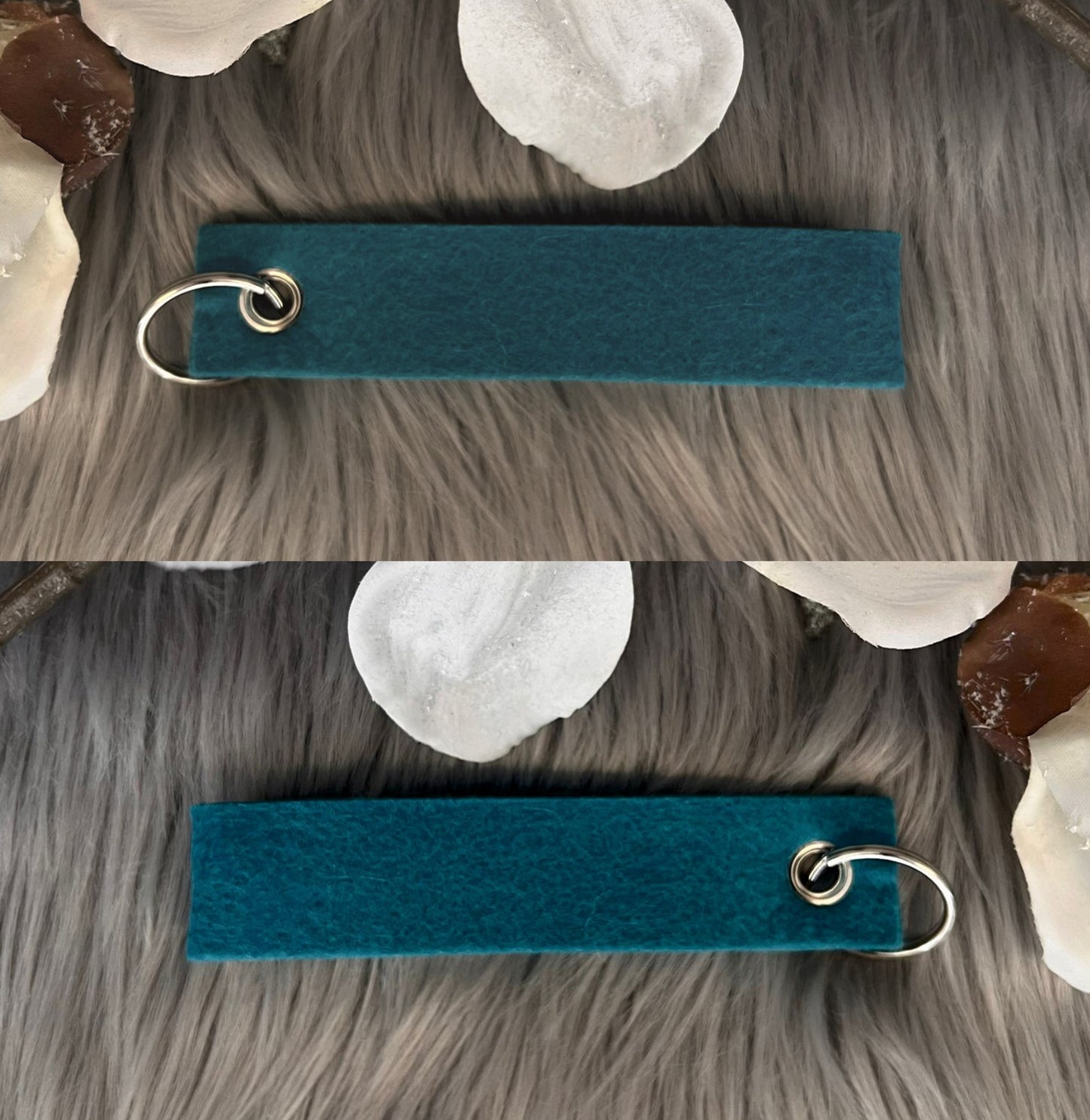 Personalisierter Filzanhänger in versch. Farben, 14cm x 3cm / beidseitig bedruckbar