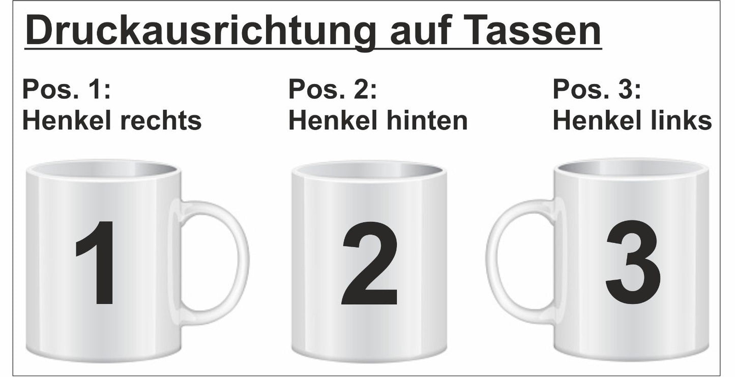 Herzhenkel - Tasse „Eine Liebe die niemals endet“