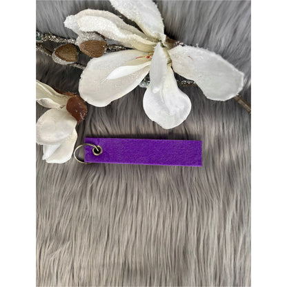Personalisierter Filzanhänger in versch. Farben, 14cm x 3cm / beidseitig bedruckbar