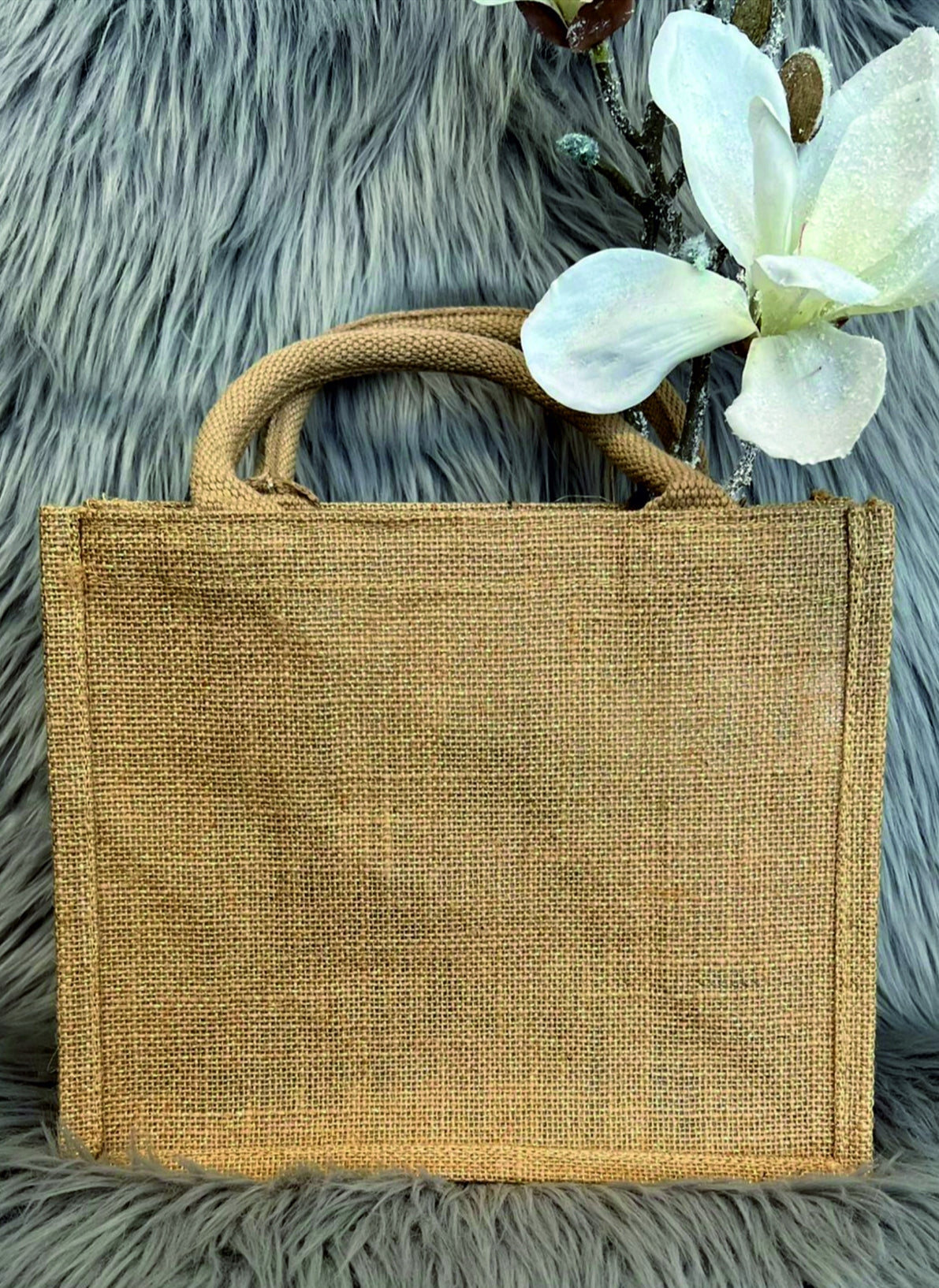 Jutetasche mit Glitzer Effekt ✨mit und ohne Personalisierung / 26x22x14 cm