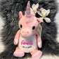 Stofftier "Einhorn" / 41 cm / inkl. Stick