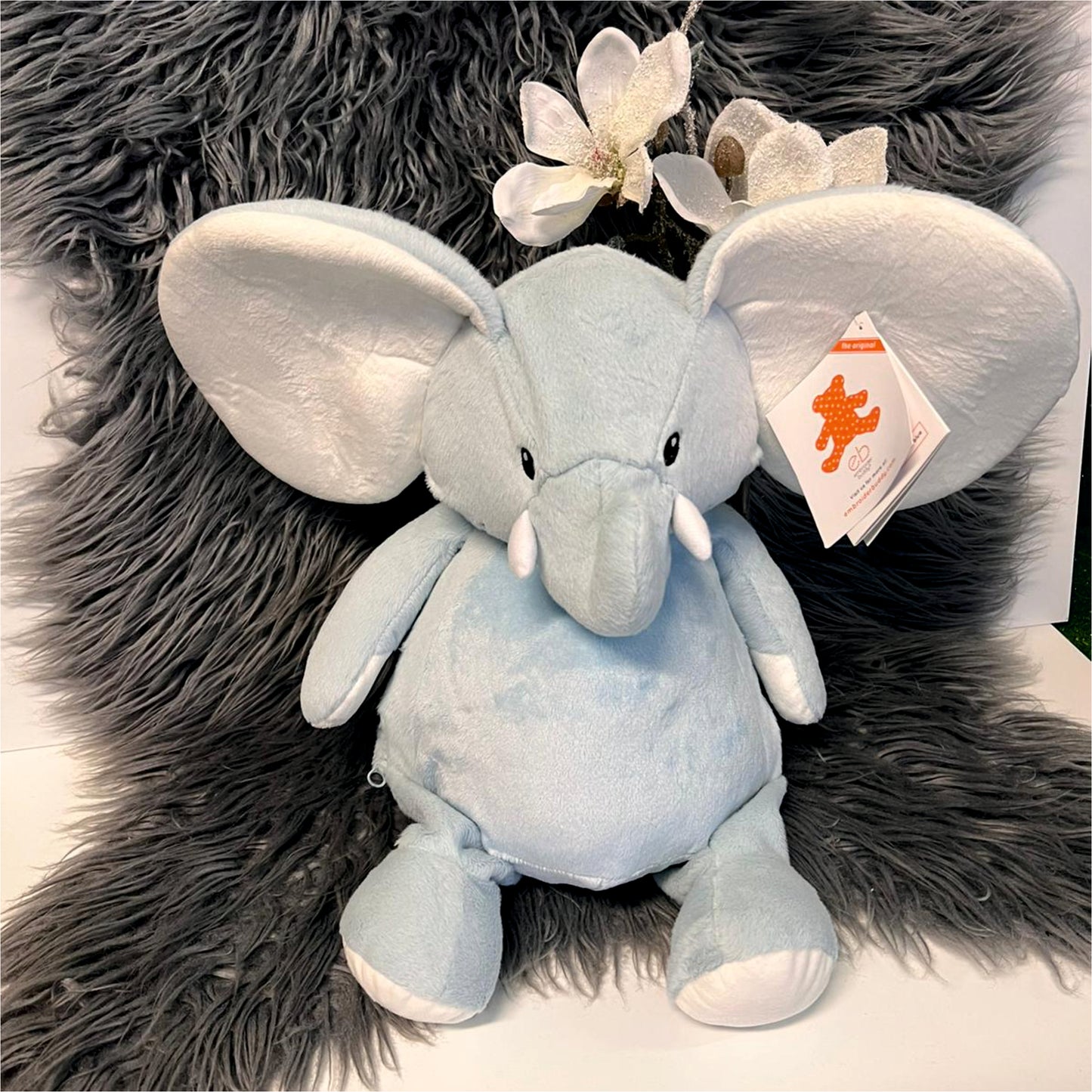 Stofftier "Elefant" / 41 cm / inkl. Stick