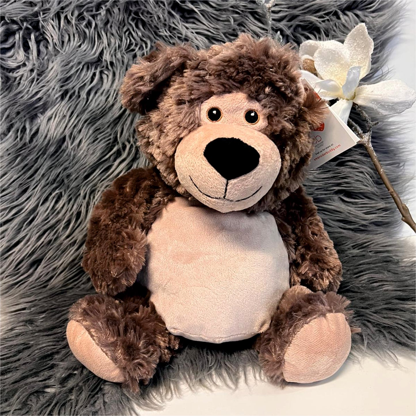 Stofftier "Kuschelbär" / 41 cm / inkl. Stick