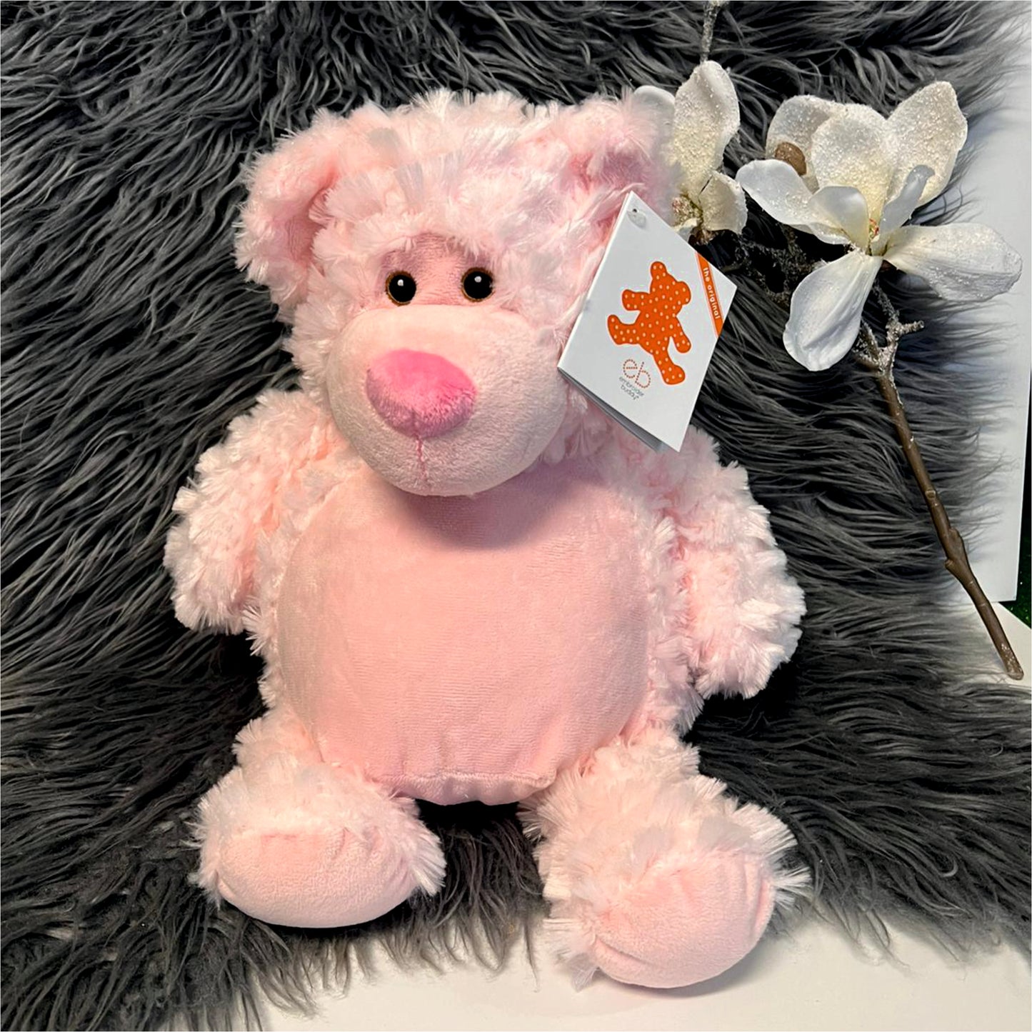Stofftier "Kuschelbär" / 41 cm / inkl. Stick