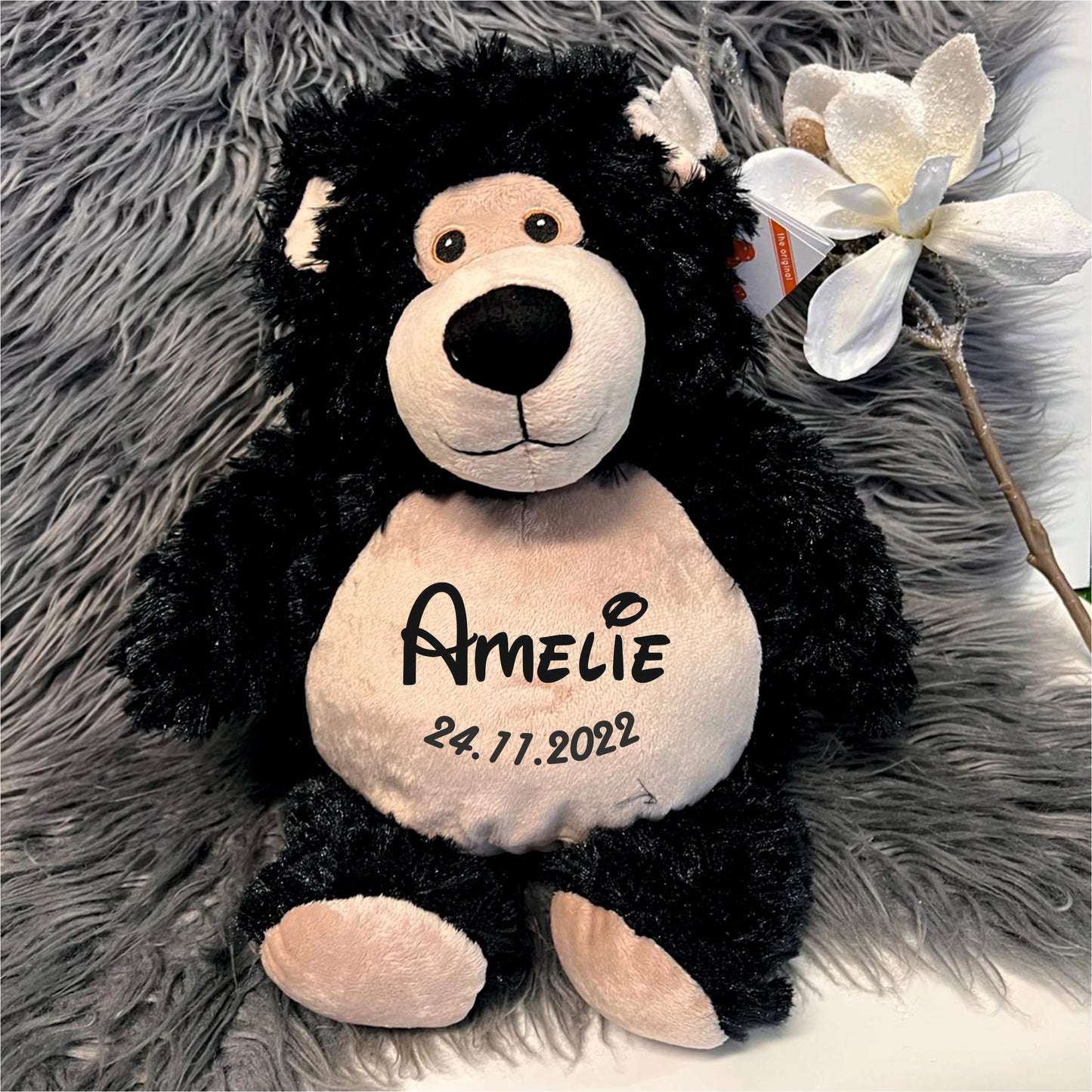 Stofftier "Kuschelbär" / 41 cm / inkl. Stick